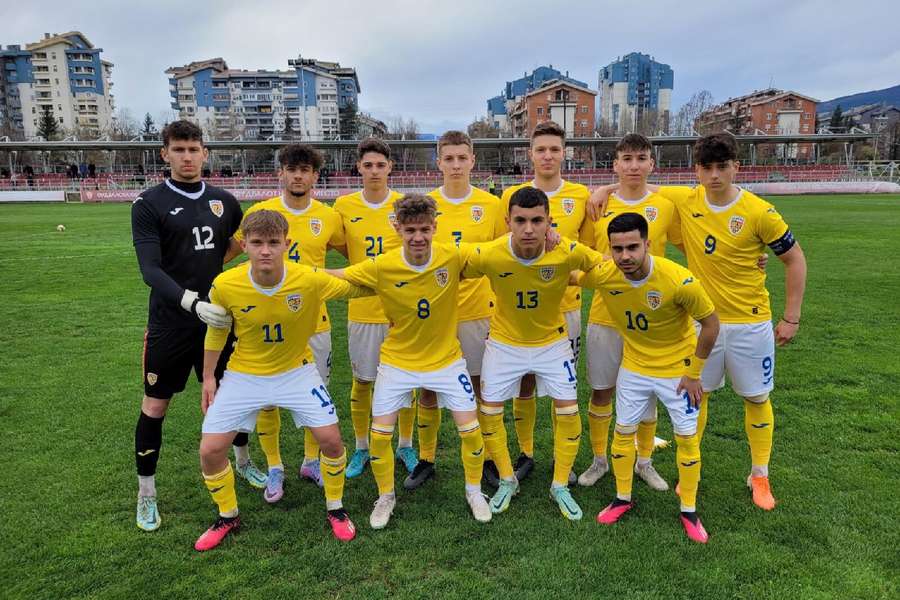 Naționala Under17 a României înaintea meciului amical cu Macedonia de Nord disputat în luna martie