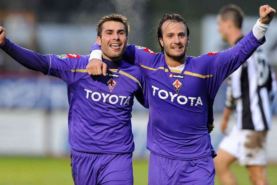 Mutu și Gilardino la Fiorentina