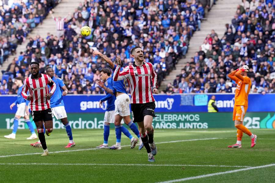 Sancet celebra el gol