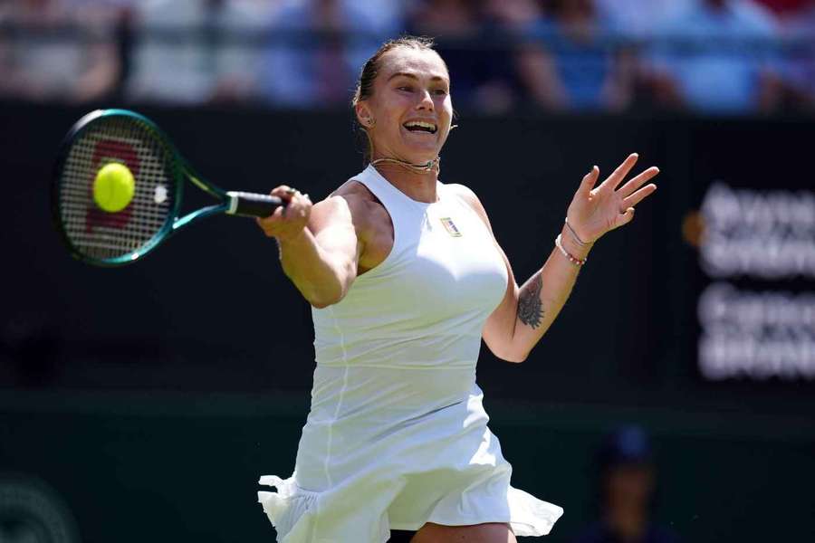 Aryna Sabalenka in Aktion.