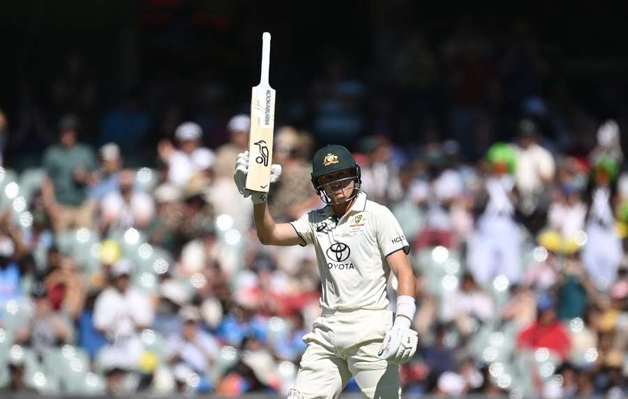 Labuschagne celebrates his 50