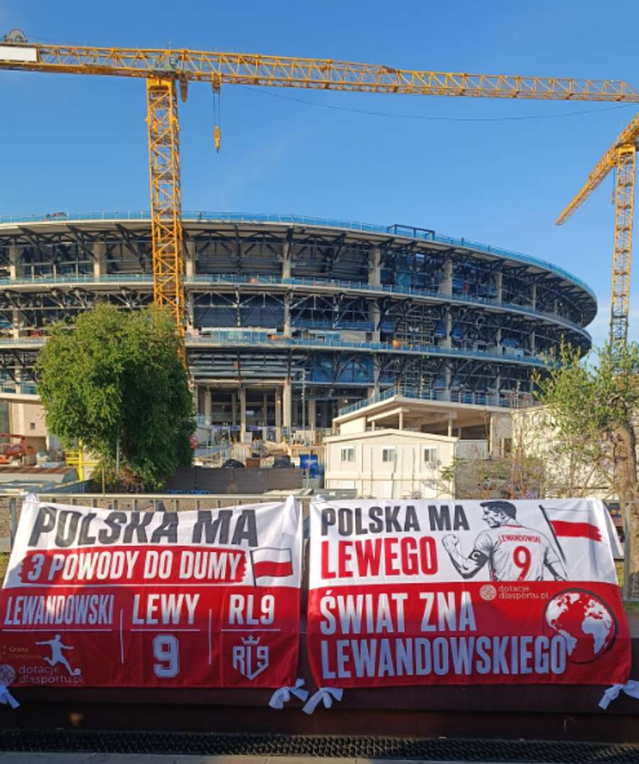 De nombreux supporters polonais étaient au Camp Nou De nombreux supporters polonais étaient au Camp Nou