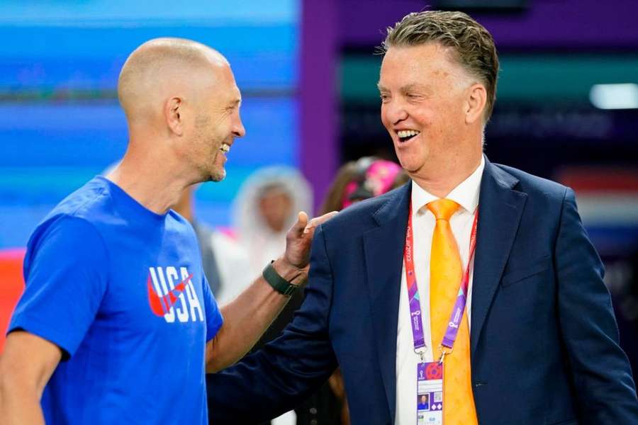 Louis van Gaal (right) is in good spirits despite battling cancer
