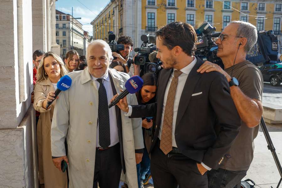 Rui Rangel à entrada no tribunal Rui Rangel à entrada no tribunal