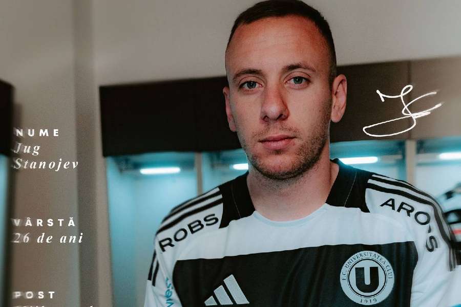 Jug Stanojev, prezentat oficial la ”U” Cluj