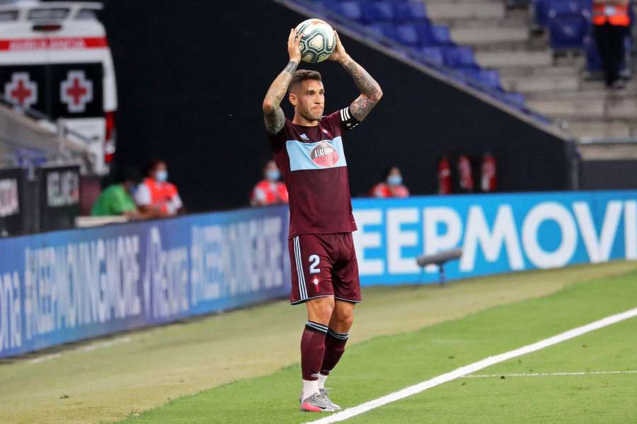 Hugo Mallo, en su época de jugador del Celta