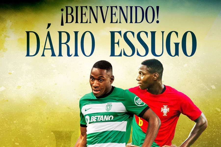 Dário Essugo oficializado pelo Las Palmas