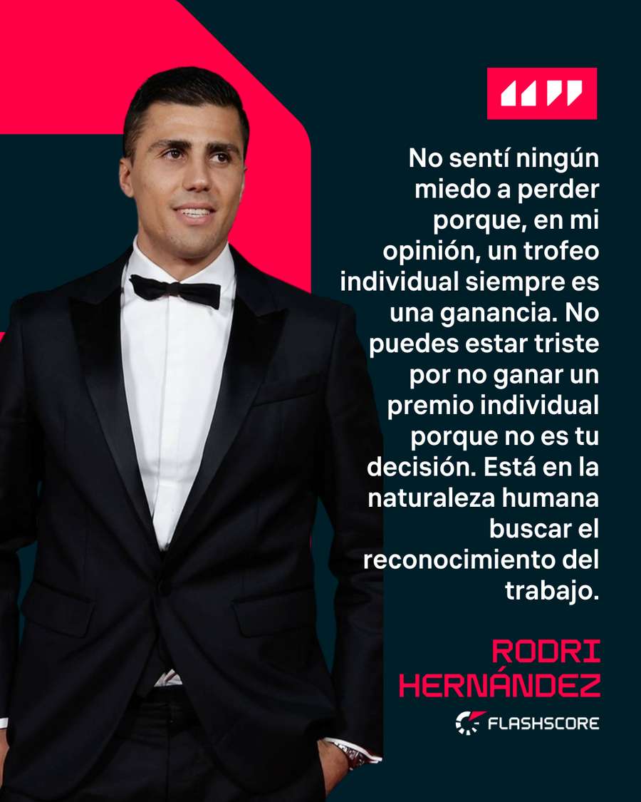 Rodri, sobre el Balón de Oro