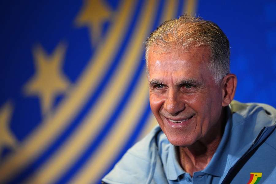 Ghana coach Carlos Queiroz during a press conference Ghana coach Carlos Queiroz during a press conference