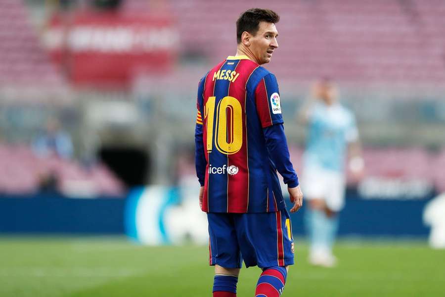 Lionel Messi în tricoul Barcelonei