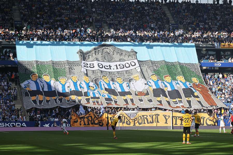 Fanoušci Realu Sociedad při oslavách 125 let od založení klubu.