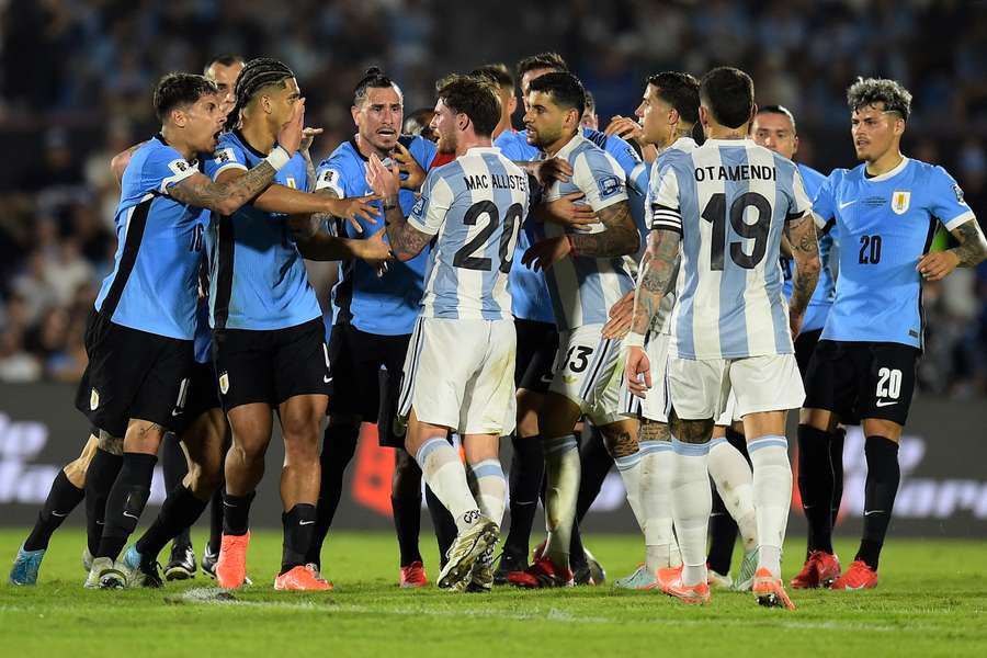 Argentina edged Uruguay in what was yet another heated affair between the two nations