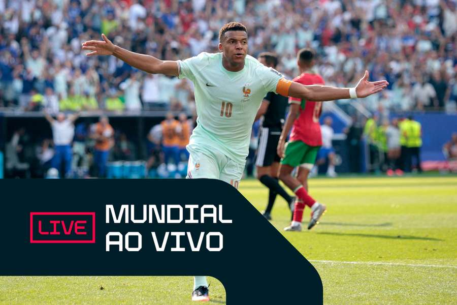 Mbappé inaugurou o marcador para a França aos 60 minutos Mbappé inaugurou o marcador para a França aos 60 minutos