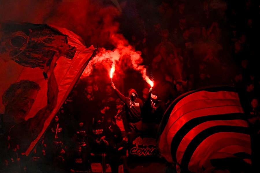 PSG supporters delivered another eye-catching and intimidating atmosphere on Tuesday night. PSG supporters delivered another eye-catching and intimidating atmosphere on Tuesday night.