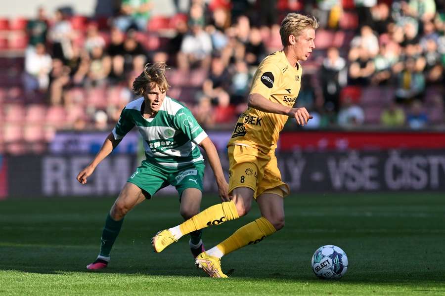 Grönbaek hral vlani za Bodö/Glimt v predkole KL proti Bohemiansu.