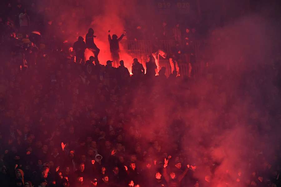 O protesto dos adeptos Azzurri