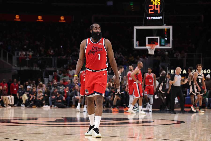 Harden, en el partido ante Atlanta