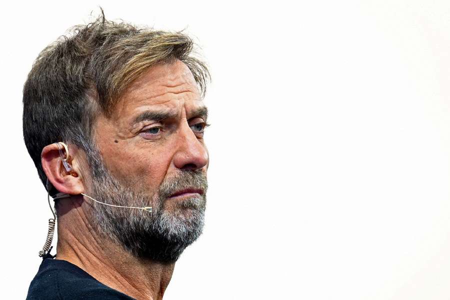 Jurgen Klopp during a press conference announcing his new role as Global Head of Soccer 