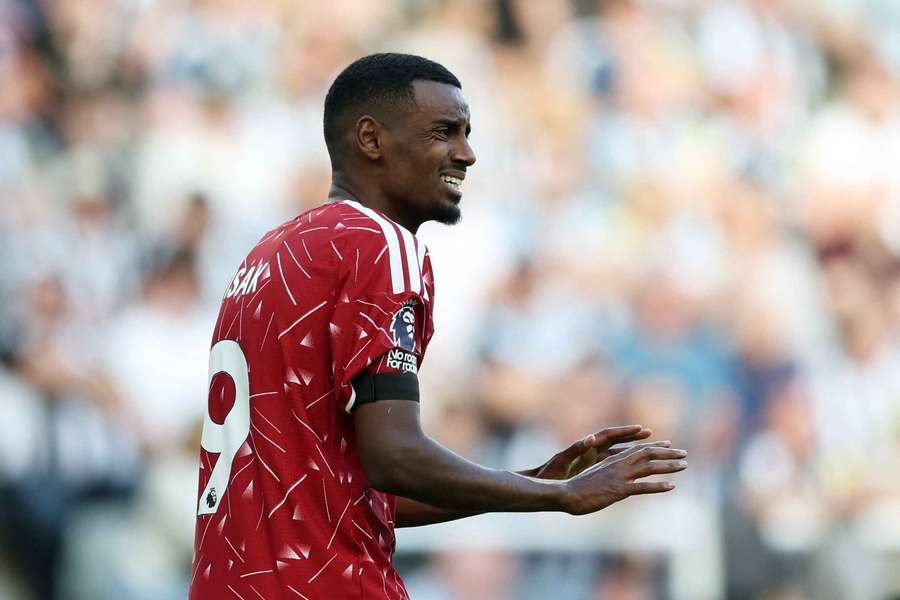Alexander Isak ficou em branco no Newcastle-Liverpool Alexander Isak ficou em branco no Newcastle-Liverpool