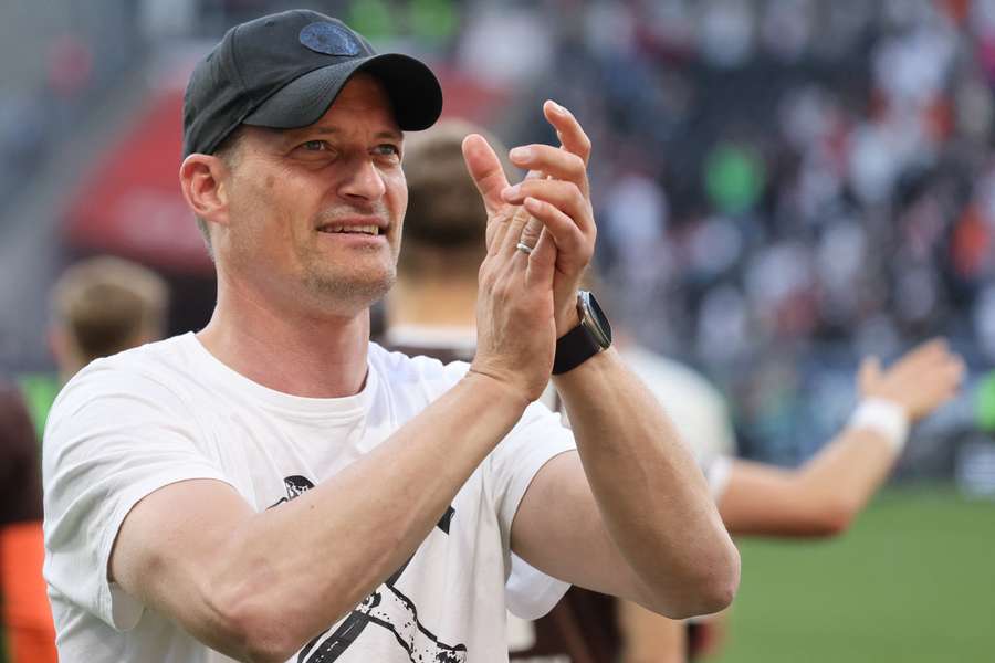 Den Punktgewinn bejubelt Alexander Blessin, den Klassenerhalt "noch nicht".