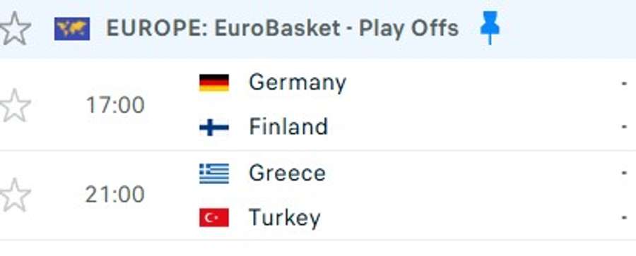 Semifinale EuroBasket Semifinale EuroBasket