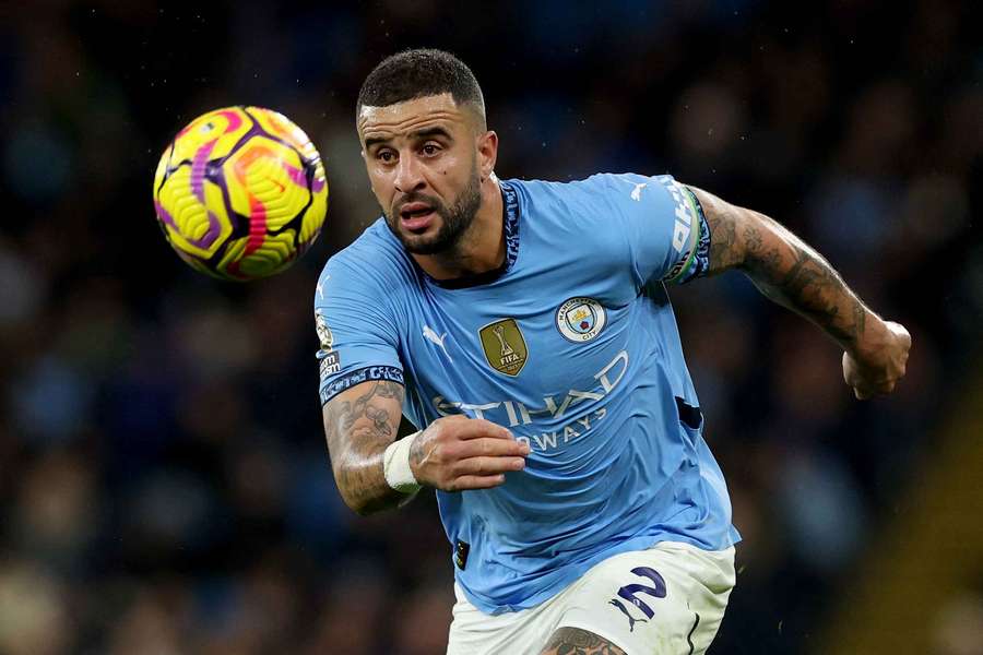 Kyle Walker, durante un partido ante el Tottenham