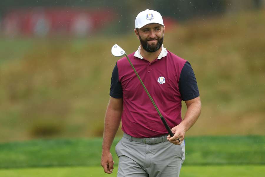 Jon Rahm, sonriente antes del inicio de la Ryder Cup
