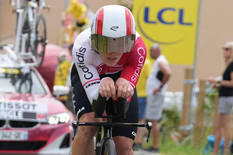 Axel Zingle sur le Tour de France.