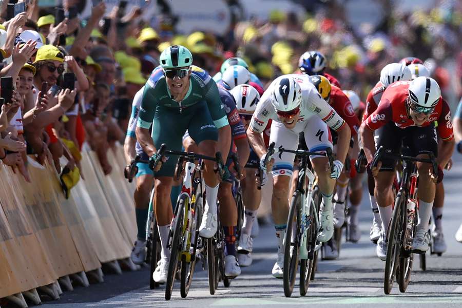 Los velocistas, con Merlier (a la izquierda) como favorito, a por su última bala en el Tour de Francia Los velocistas, con Merlier (a la izquierda) como favorito, a por su última bala en el Tour de Francia