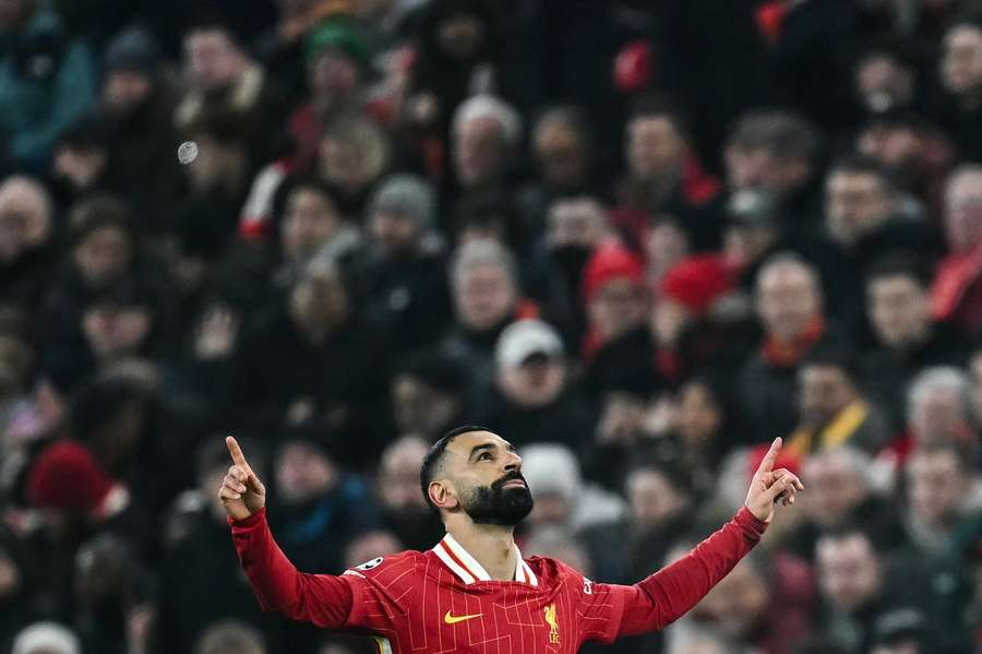 Salah vive grande fase com a camisa do Liverpool