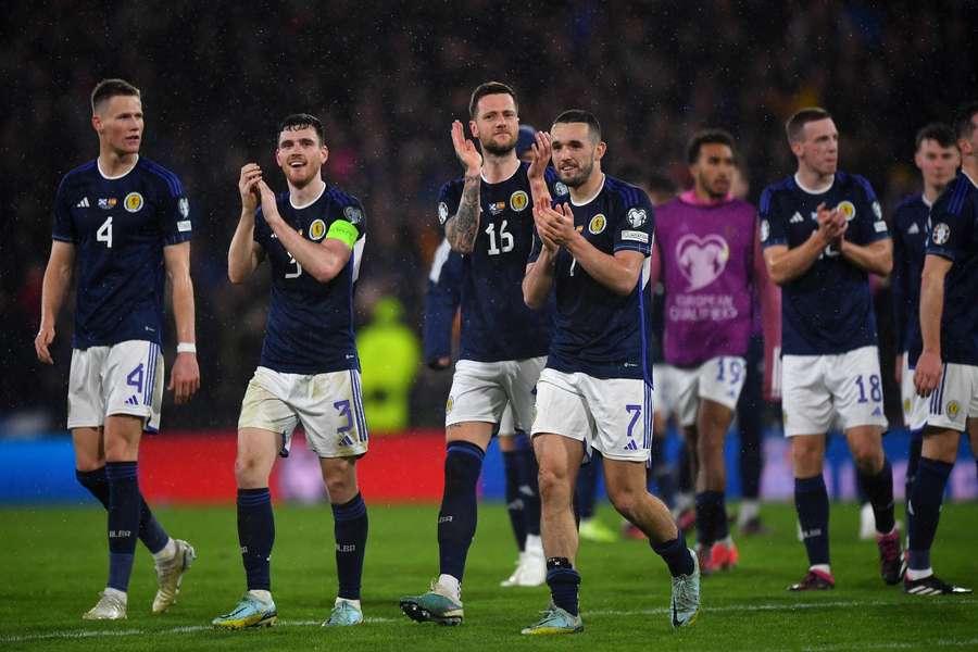 Scotland's players celebrate