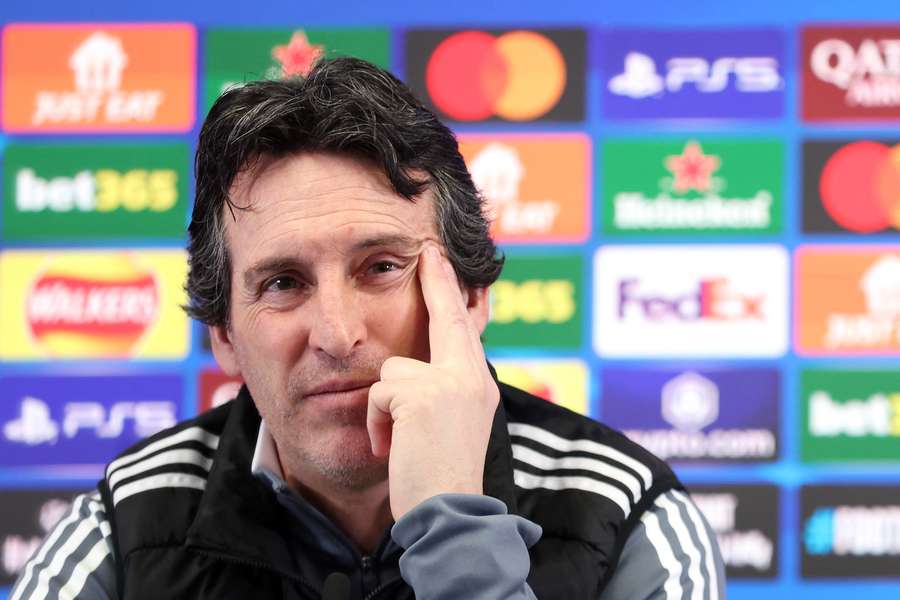 Aston Villa's Unai Emery has won four European trophies during his managerial career