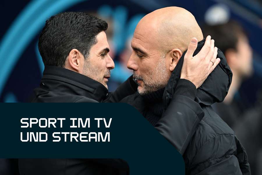 Sport live am Sonntag: Pep Guardiola und Mikel Arteta kämpfen am letzten Spieltag in England um den Premier League-Titel.