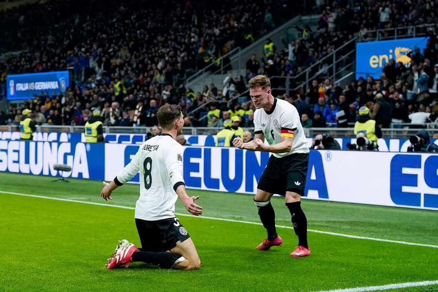 Vor allem Kimmich (r.) und Goretzka ragten aus dem deutschen Kollektiv heraus