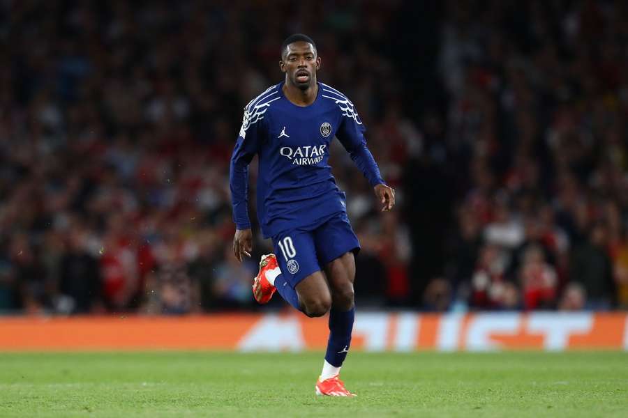 Atacantul Ousmane Dembele va rata deplasarea din Ligue 1 la Strasbourg din cauza unei întinderi musculare