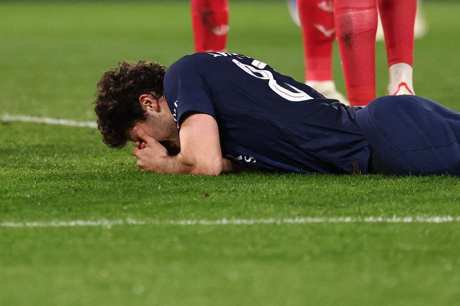 Joao Neves contre Monaco lors du match de Ligue des champions mercredi.