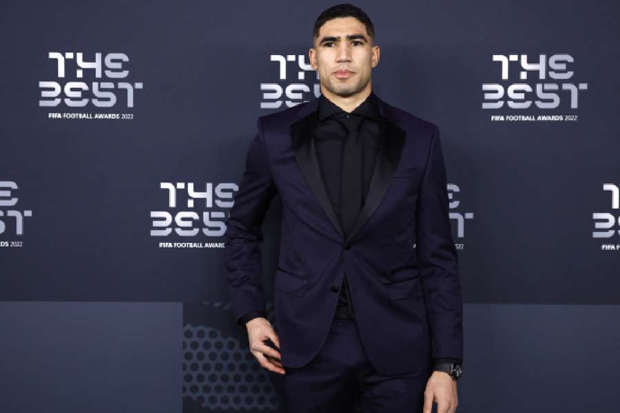Hakimi was at The Best awards earlier this week