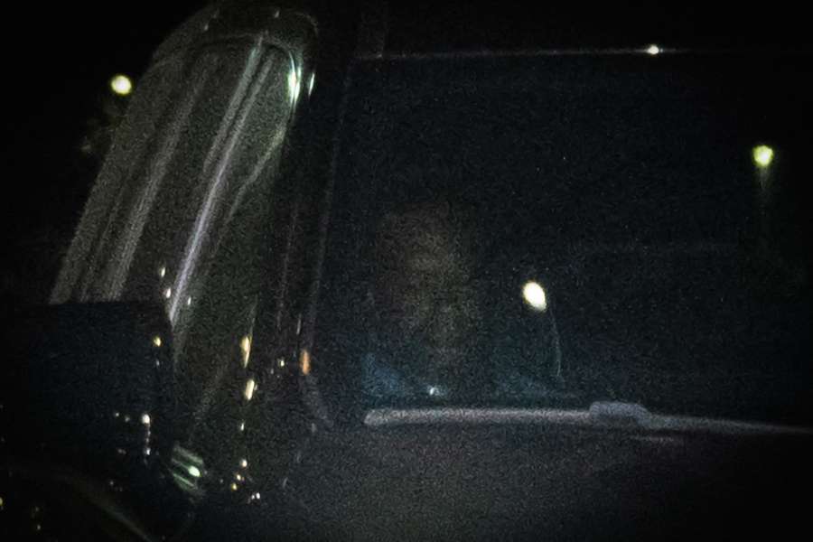 Tiger Woods filmed leaving jail Tiger Woods filmed leaving jail