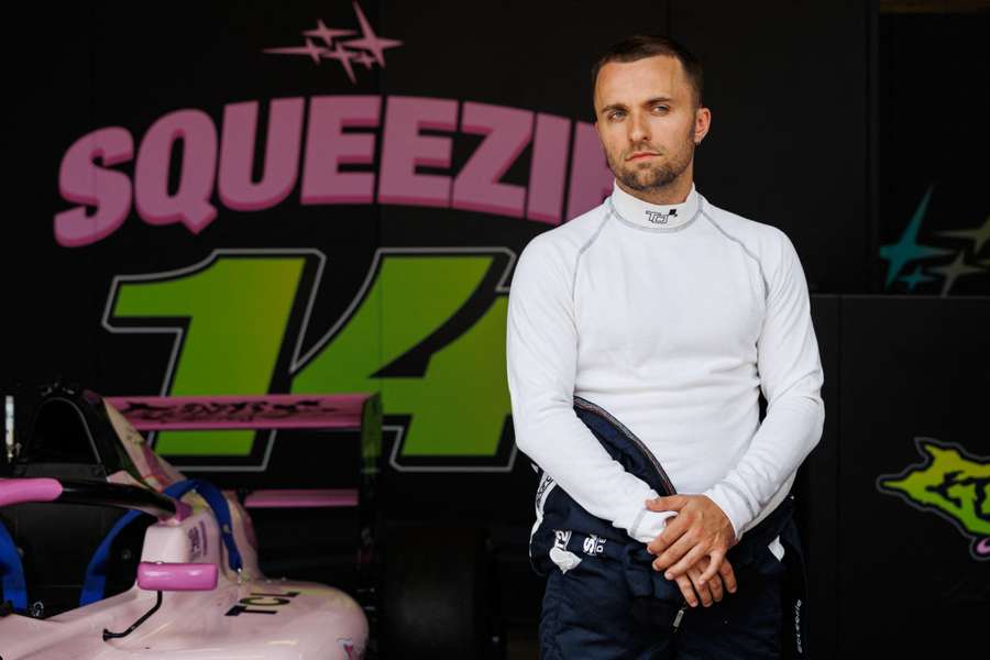 Squeezie lors du GP Explorer 2023.