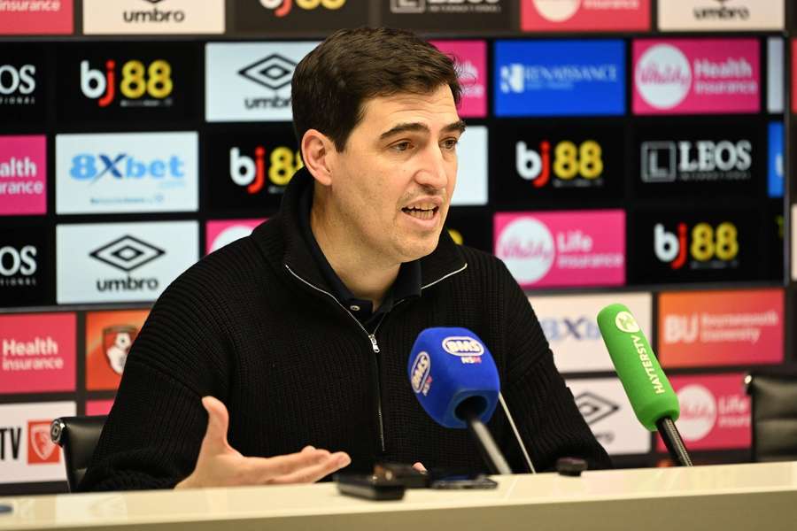 Bournemouth manager Andoni Iraola Bournemouth manager Andoni Iraola
