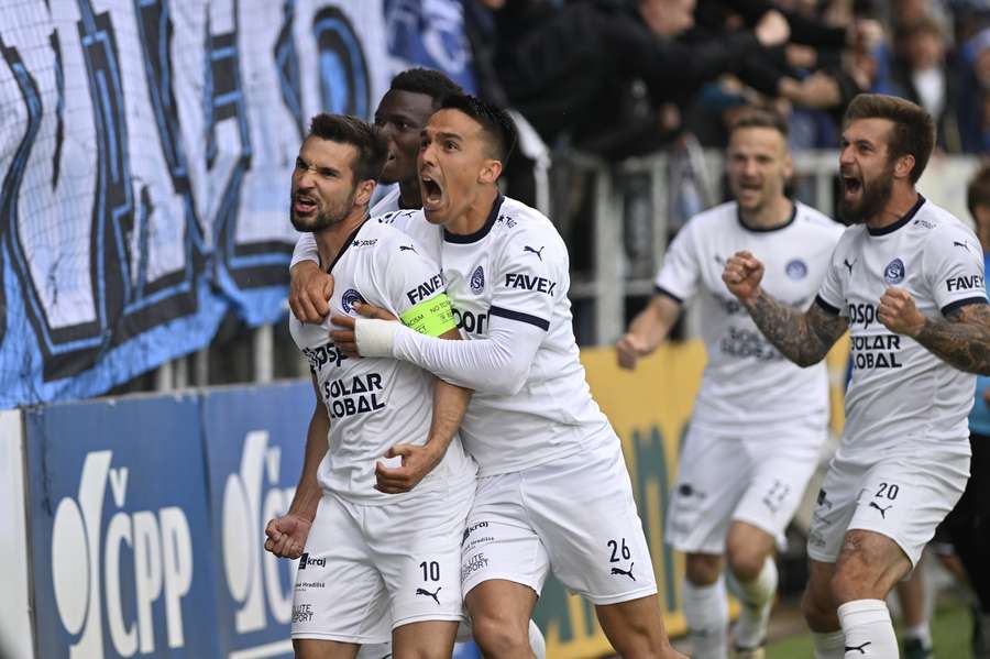 Michal Trávník poslal Slovácko proti Baníku do vedení 1:0.