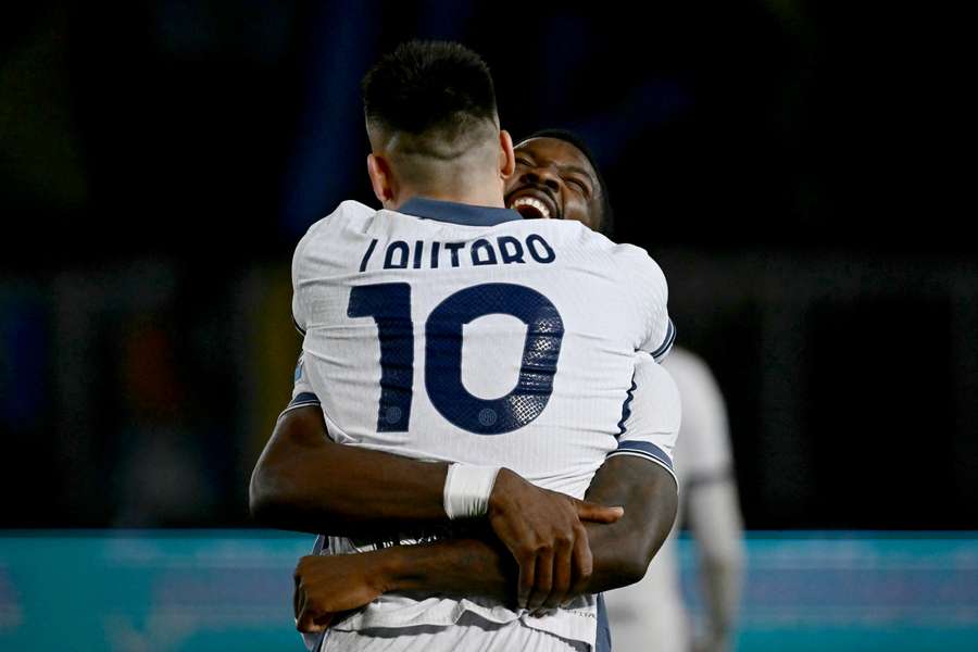 La gioia di Martinez e Thuram