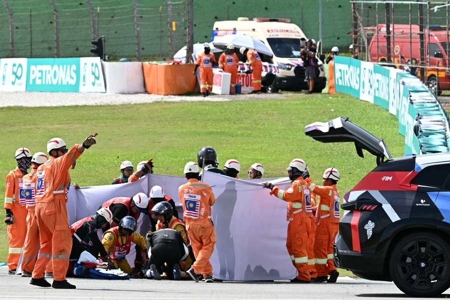 Jack Miller recebeu tratamento após o acidente