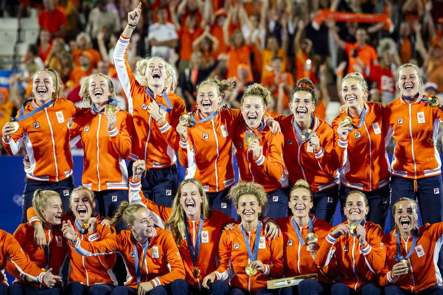 Nederlandse hockeyvrouwen zorgden voor de 13e gouden medaille van Nederland