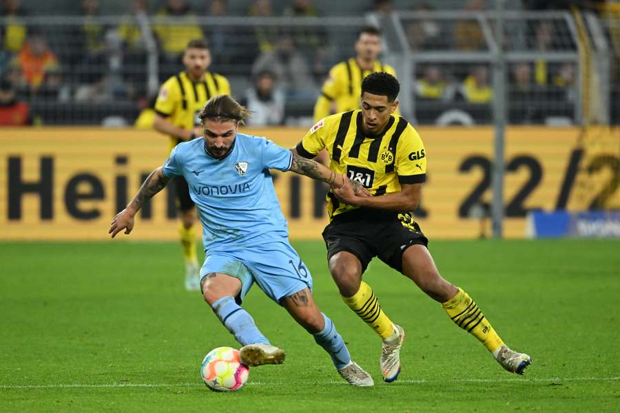 Bellingham in action for Dortmund