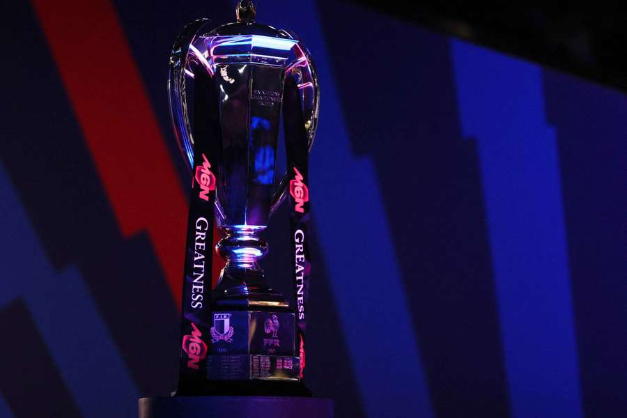 General view of the Six Nations Championship trophy 
