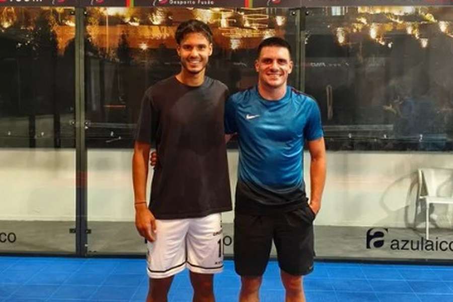 Joel Ferreira com o português Miguel Reisinho Joel Ferreira com o português Miguel Reisinho