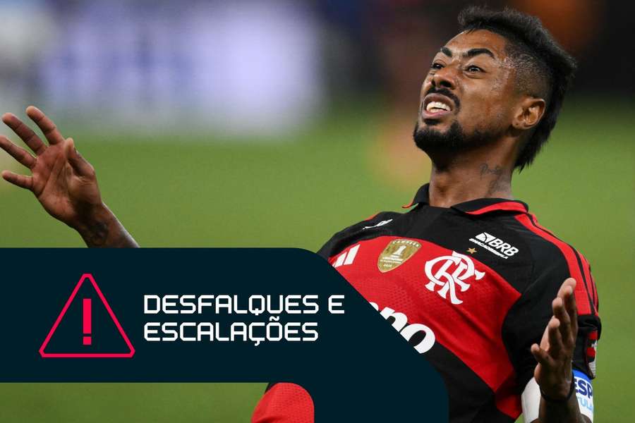 Bruno Henrique está suspenso e desfalca Flamengo contra Botafogo