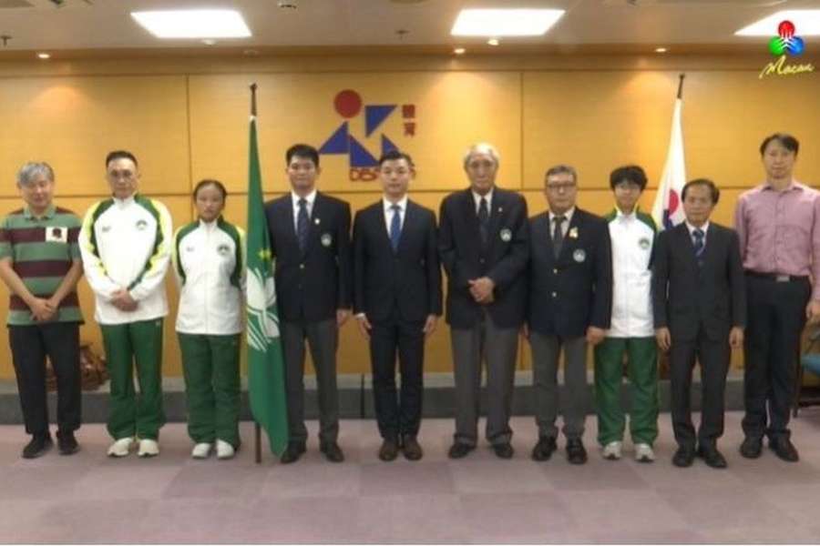 A delegação de Macau para os Jogos Paralímpicos