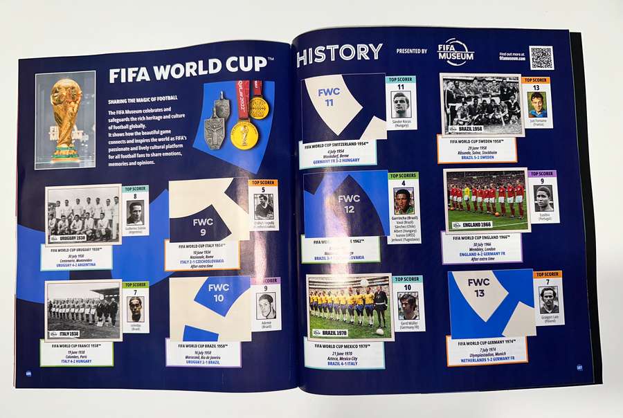 Páginas dedicadas a la historia del Mundial